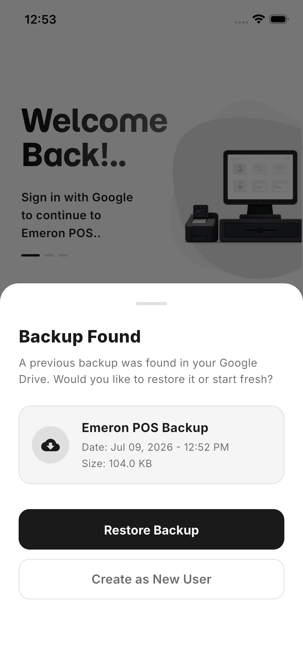 Google Drive backup
